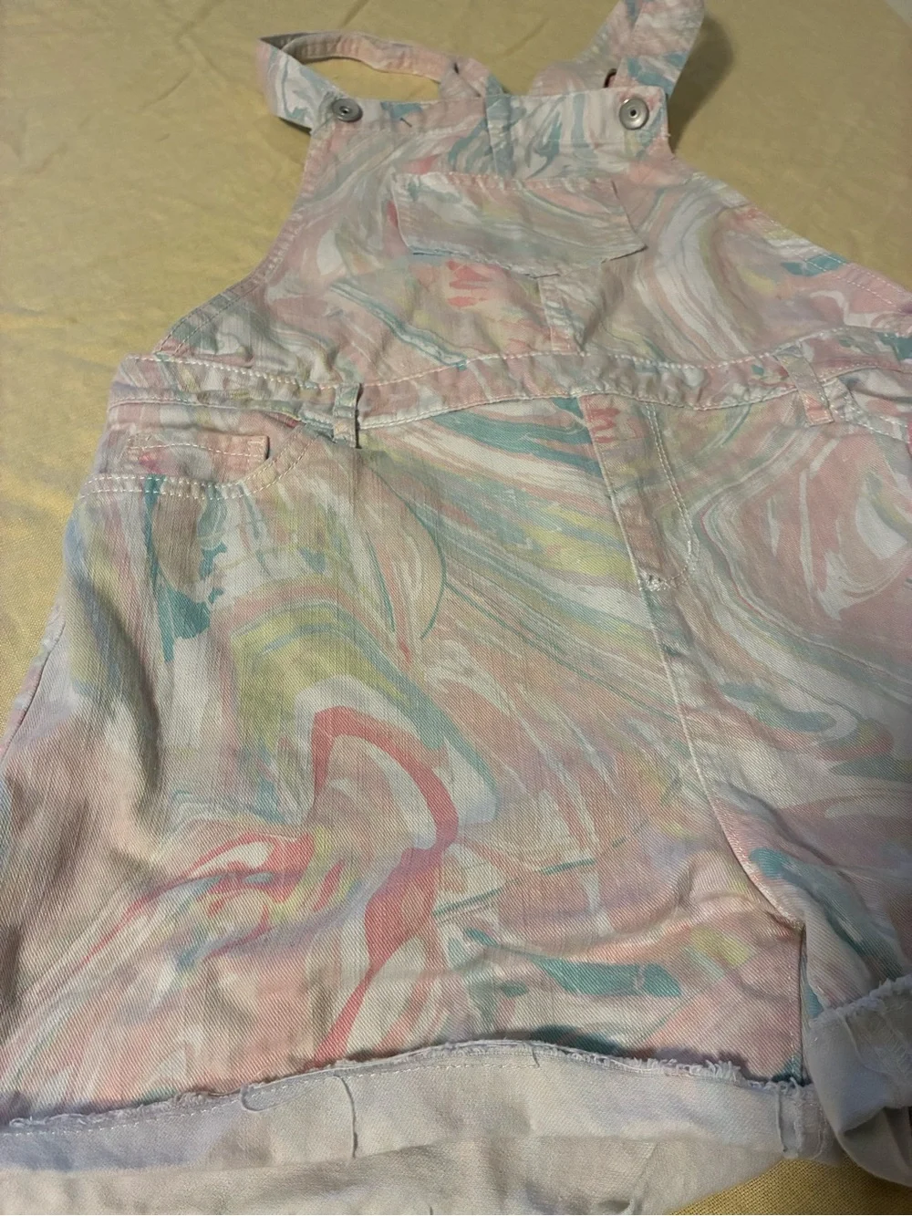 Children’s Place Girl’s 16 Pastel Tie-Dye Overalls